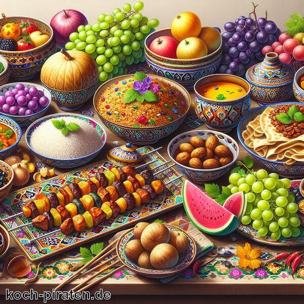Typisch usbekisches Essen - traditionelle usbekische Gerichte