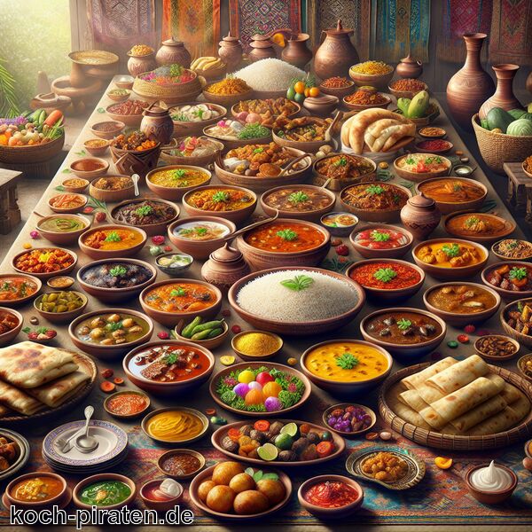 Typisch bangladeschisches Essen - traditionelle bangladeschische Gerichte