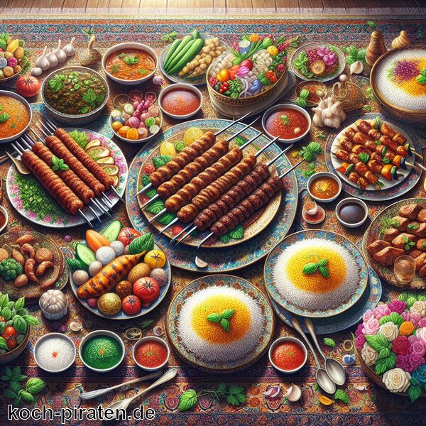 Typisch iranisches Essen - traditionelle iranische Gerichte