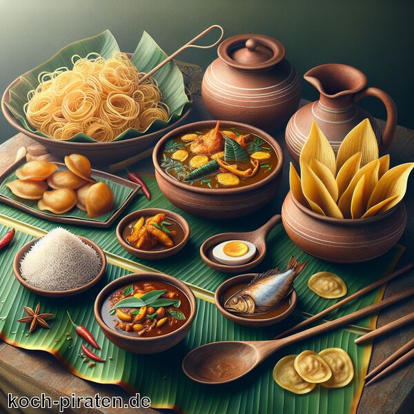 Typisch sri-lankisches Essen - traditionelle sri-lankische Gerichte