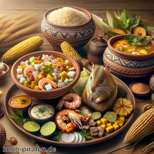 Typisch ecuadorianisches Essen - traditionelle ecuadorianische Gerichte