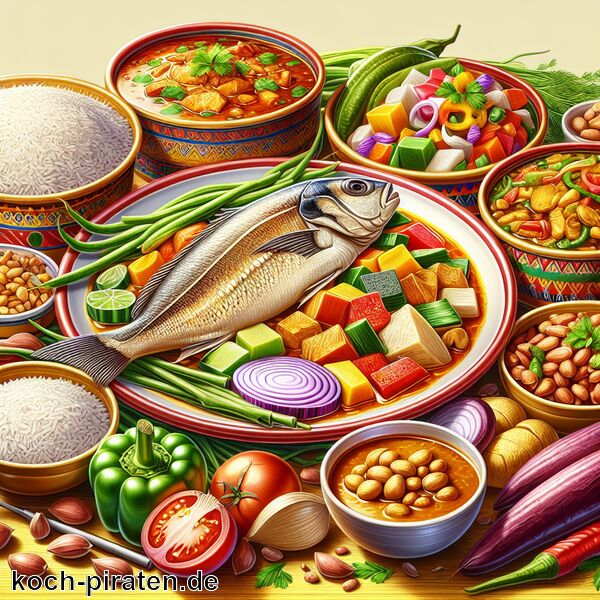 Typisch senegalesisches Essen - traditionelle senegalesische Gerichte