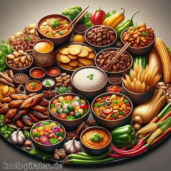 Typisch beninisches Essen - traditionelle beninische Gerichte