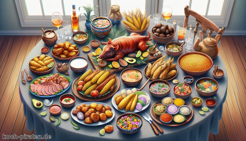 Seco de Chivo: Ziegeneintopf mit Bananen und Reis - Typisch ecuadorianisches Essen - traditionelle ecuadorianische Gerichte