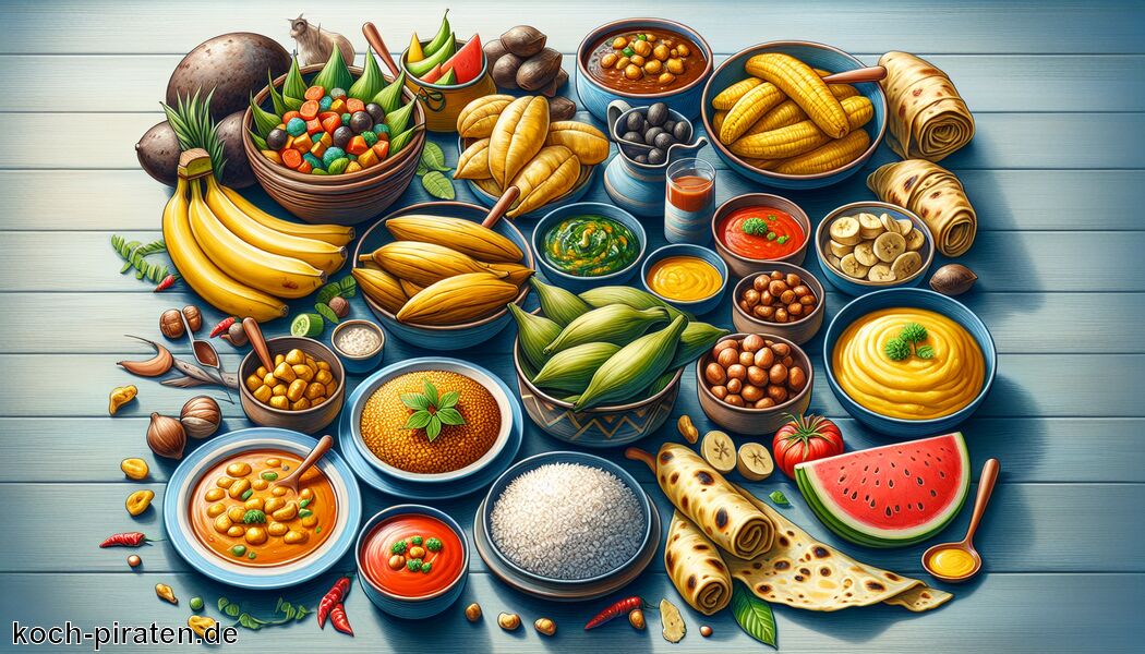 Rolex: Chapati mit Omelett und Gemüse - Typisch ugandisches Essen - traditionelle ugandische Gerichte