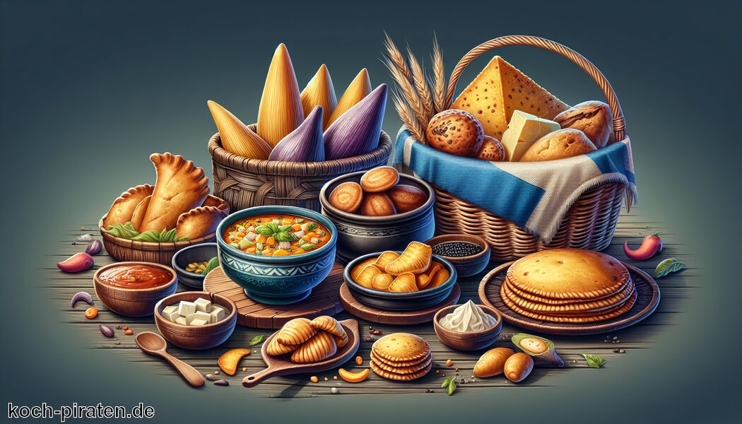 Mandioca: Gekochter Maniok als Beilage - Typisch paraguayisches Essen - traditionelle paraguayische Gerichte