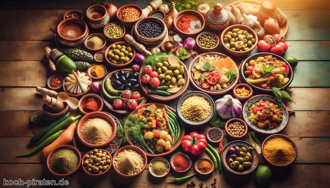 Merguez - scharfe Lammwürste - Typisch tunesisches Essen - traditionelle tunesische Gerichte