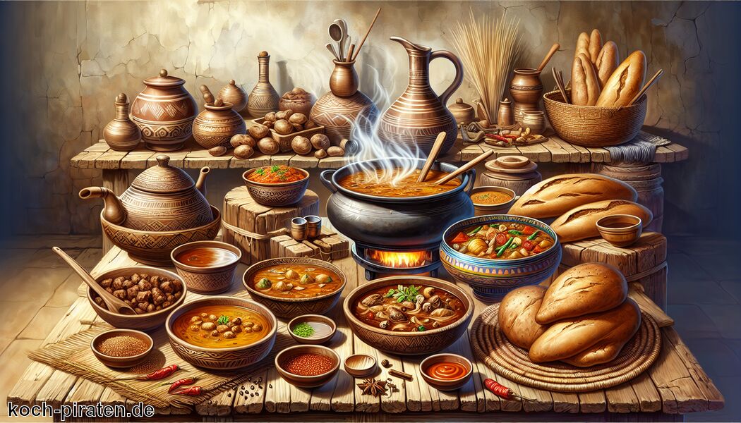 Shorba: Würzige Linsensuppe mit Gemüse - Typisch sudanesisches Essen - traditionelle sudanesische Gerichte