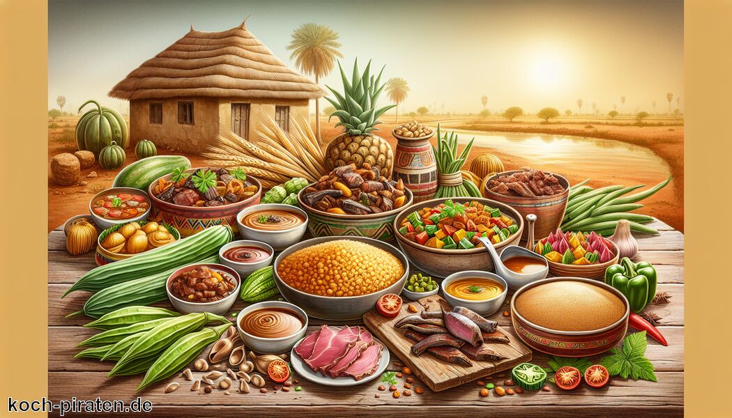 Karkanji: Hibiskustee, oft mit Zucker und Gewürzen - Typisch tschadisches Essen - traditionelle tschadische Gerichte