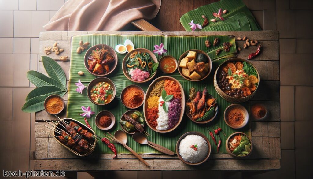 Typisch indonesisches Essen - traditionelle indonesische Gerichte