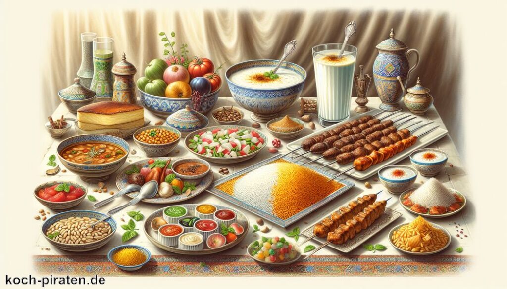 Typisch iranisches Essen - traditionelle iranische Gerichte