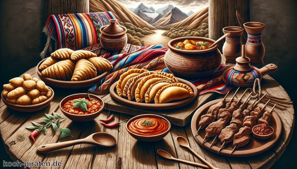 Typisch bolivianisches Essen - traditionelle bolivianische Gerichte