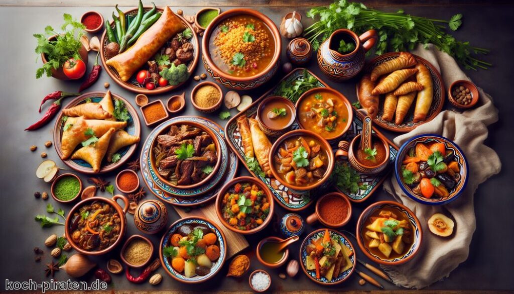 Typisch algerisches Essen - traditionelle algerische Gerichte