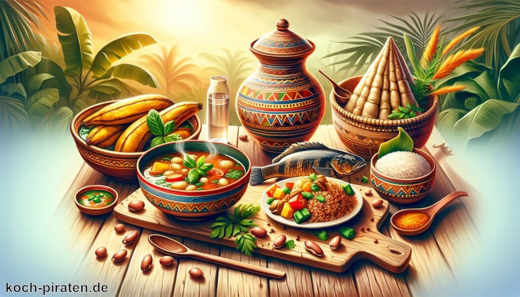Typisch ghanaisches Essen - traditionelle ghanaische Gerichte