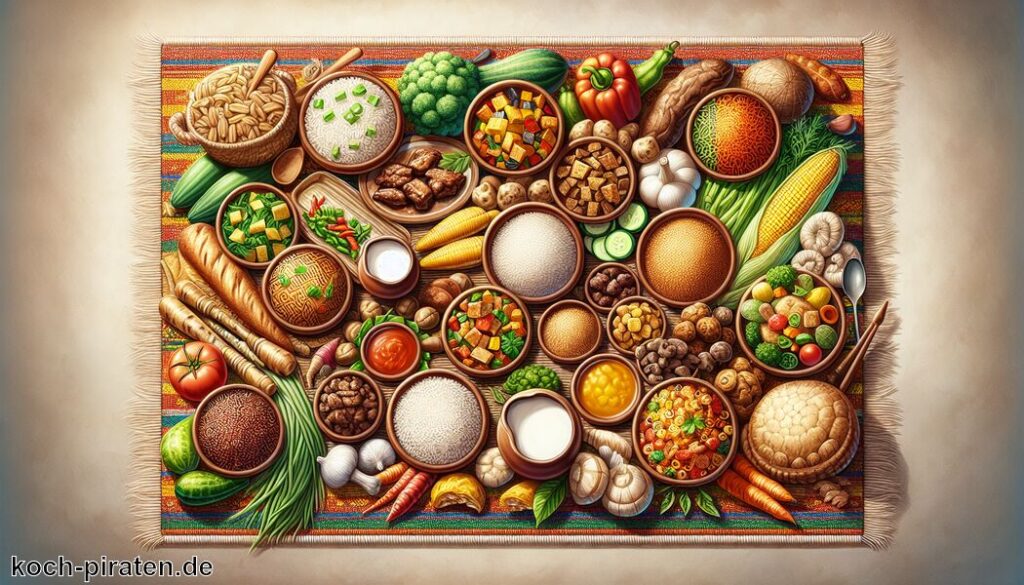 Typisch burkinisches Essen - traditionelle burkinische Gerichte