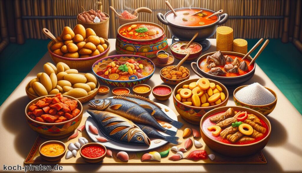 Typisch beninisches Essen - traditionelle beninische Gerichte