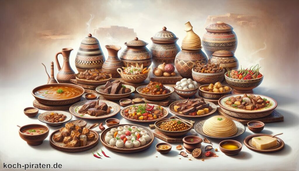 Typisch jemenitisches Essen - traditionelle jemenitische Gerichte