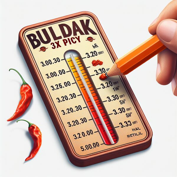 Wie viel Scoville hat Buldak 3x Spicy?