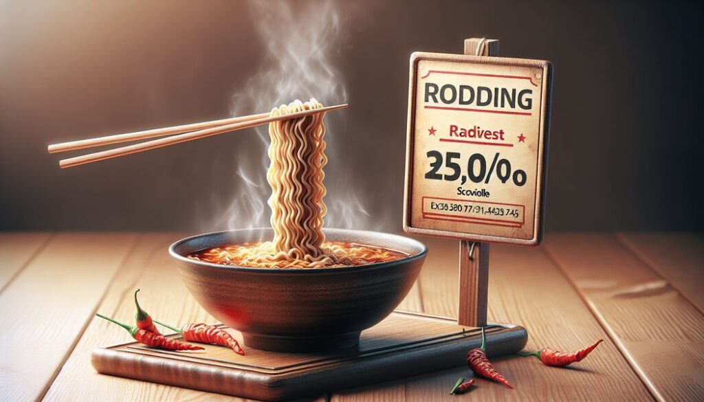 Wie viel Scoville haben die schärfsten Ramen?