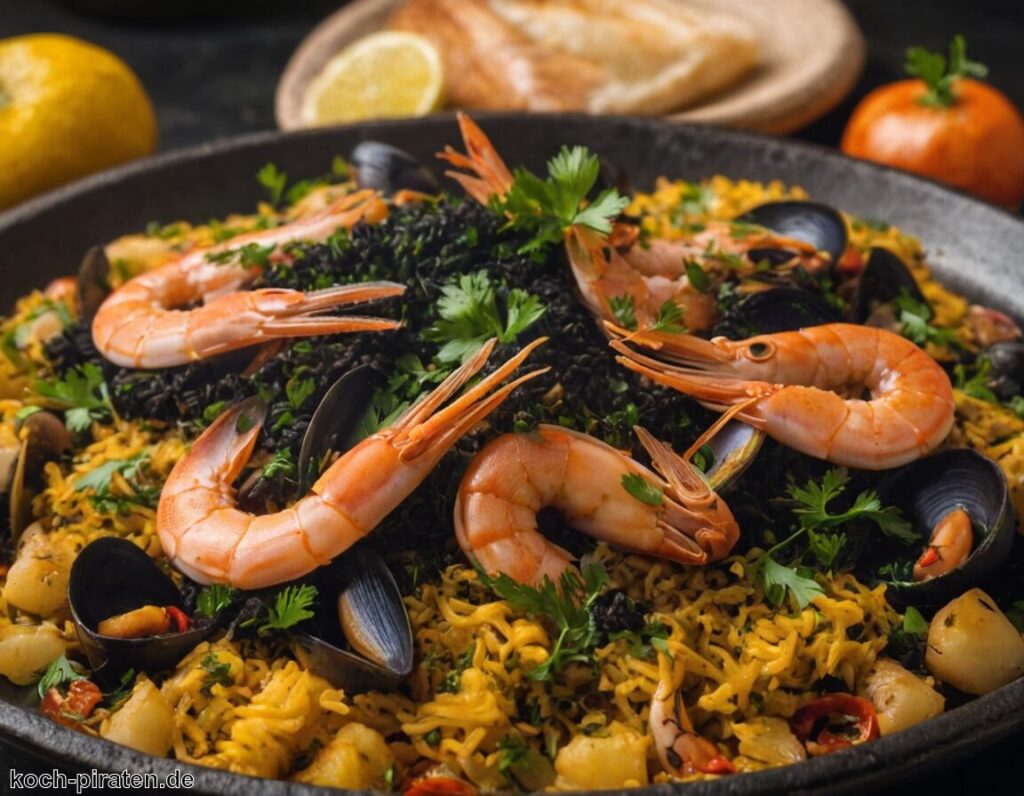 Paella Negra Rezept» Genuss aus dem Mittelmeer