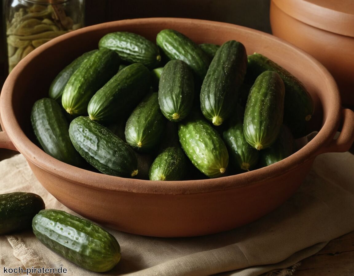 Geduld ist gefragt: Fermentationszeit und Entwicklung der Salzgurken - Salzgurken selbst einlegen – Traditionell und würzig im Steintopf