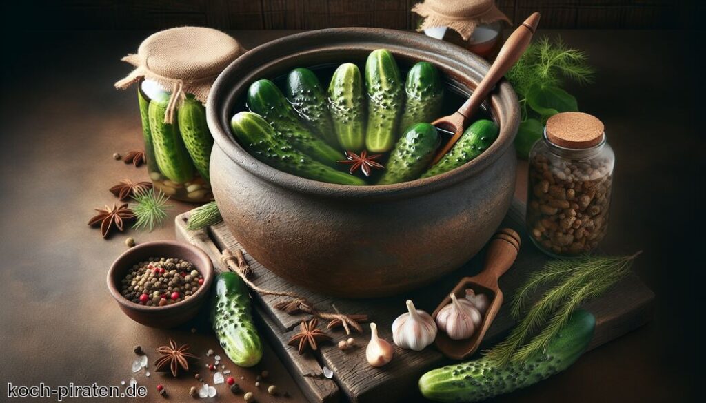 Salzgurken selbst einlegen – Traditionell und würzig im Steintopf