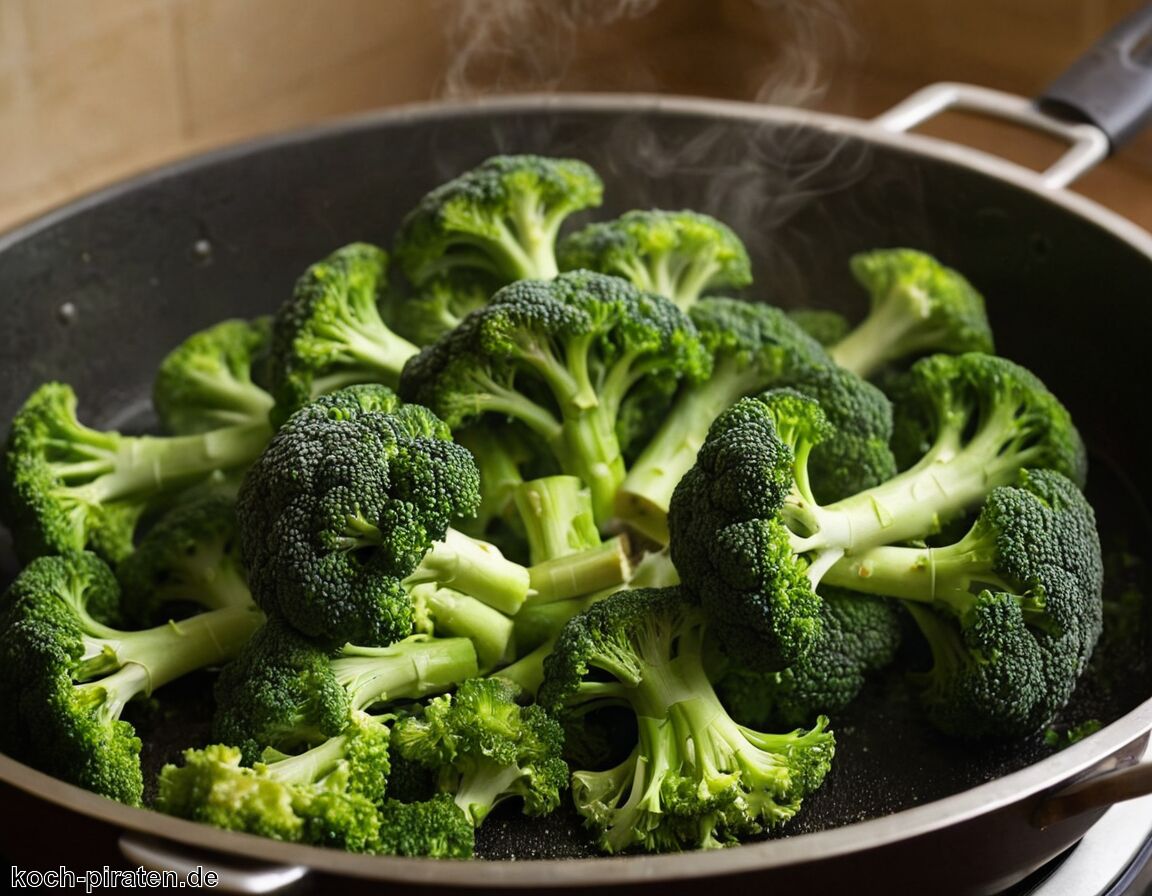 Brokkoli dünsten – Vitamine optimal erhalten - Brokkoli kochen, dünsten oder in der Pfanne zubereiten