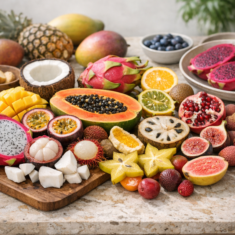 Exotische Früchte in der Rohkostküche: Nährstoffe und Verwendung
