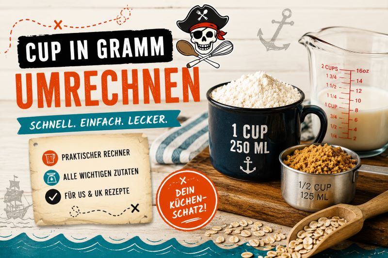 Cup in Gramm umrechnen